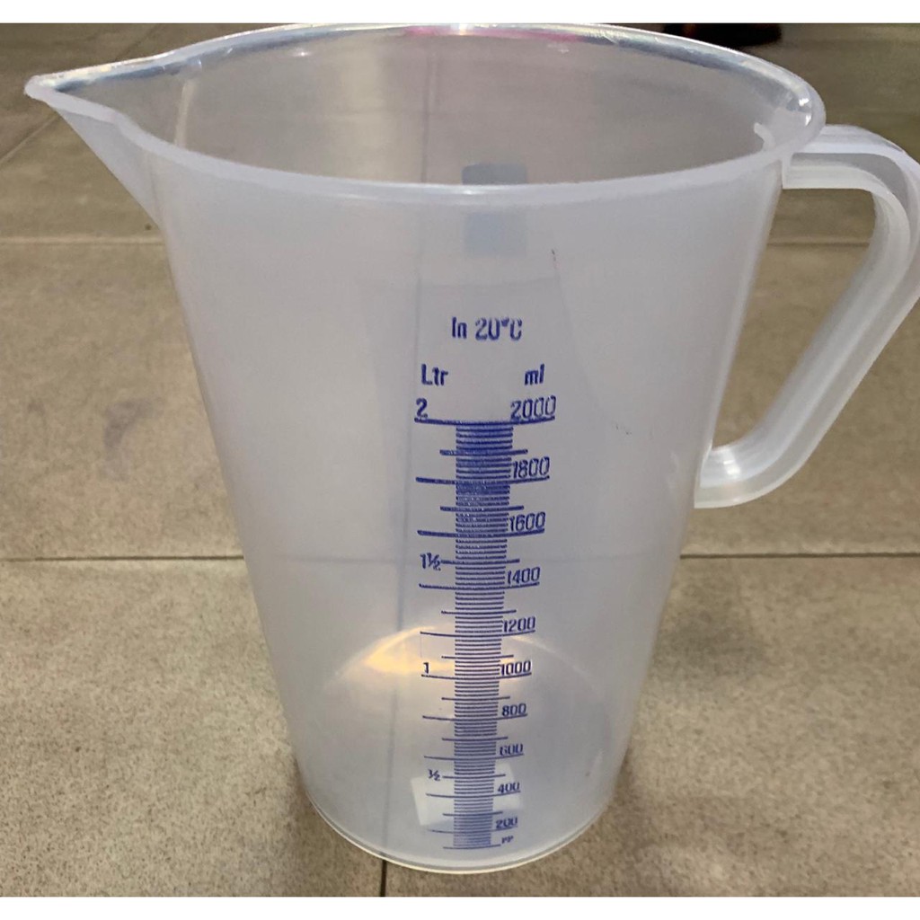 Gelas Takar Measuring Cup 2liter 2000ml Green Leaf 1832