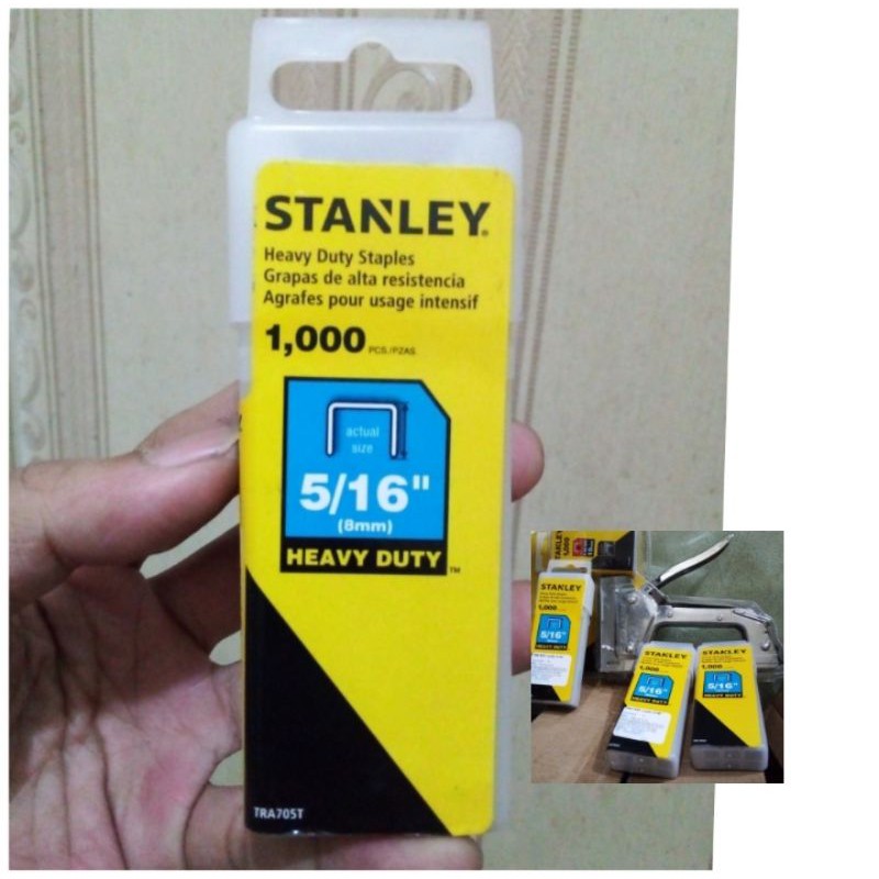 

Refill staples Stanley 8mm - 5/16" ( TRA-705T ) Heavy Duty Staples