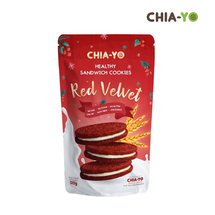 

Wafer-Biskuit- Sandwich Cookies Red Velvet 120Gr -Biskuit-Wafer.