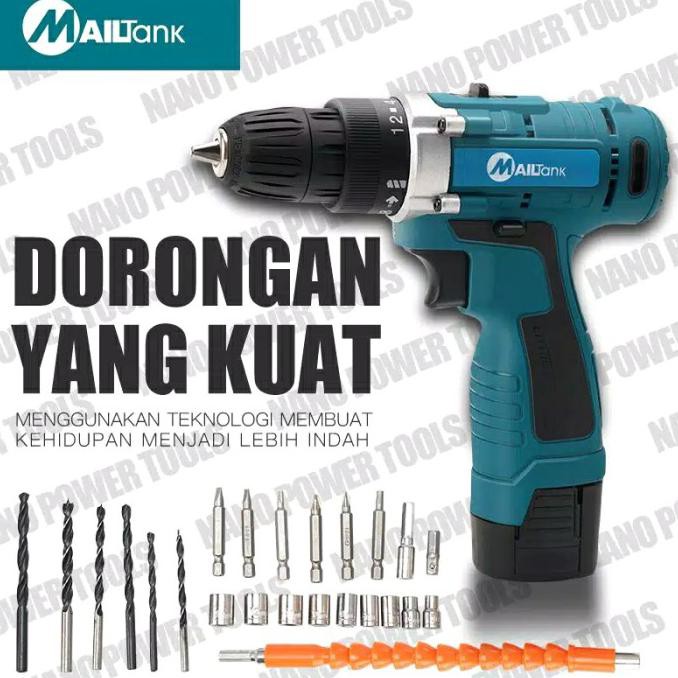 ✅Terlaris!! Mesin Bor Baterai Mailtank 18v SH 189 Bor Cordless 18v Bor Tembok