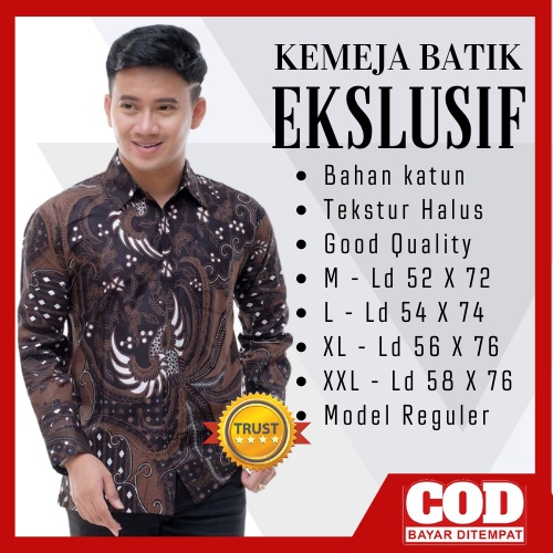 KEMEJA BATIK LENGAN PANJANG 011 RISNA BATIK HRB026 BELANJA BATIK BELI BATIK SENO BAKUNG PADI SOGAN I