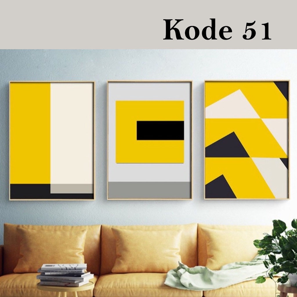 

LUKISAN ABSTRAK MINIMALIS 3 PANEL | 40 x 60