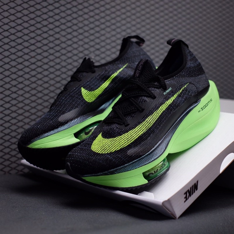 SEPATU ZOOMX ALPHAFLY BLACK/ELECTRIC GREEN