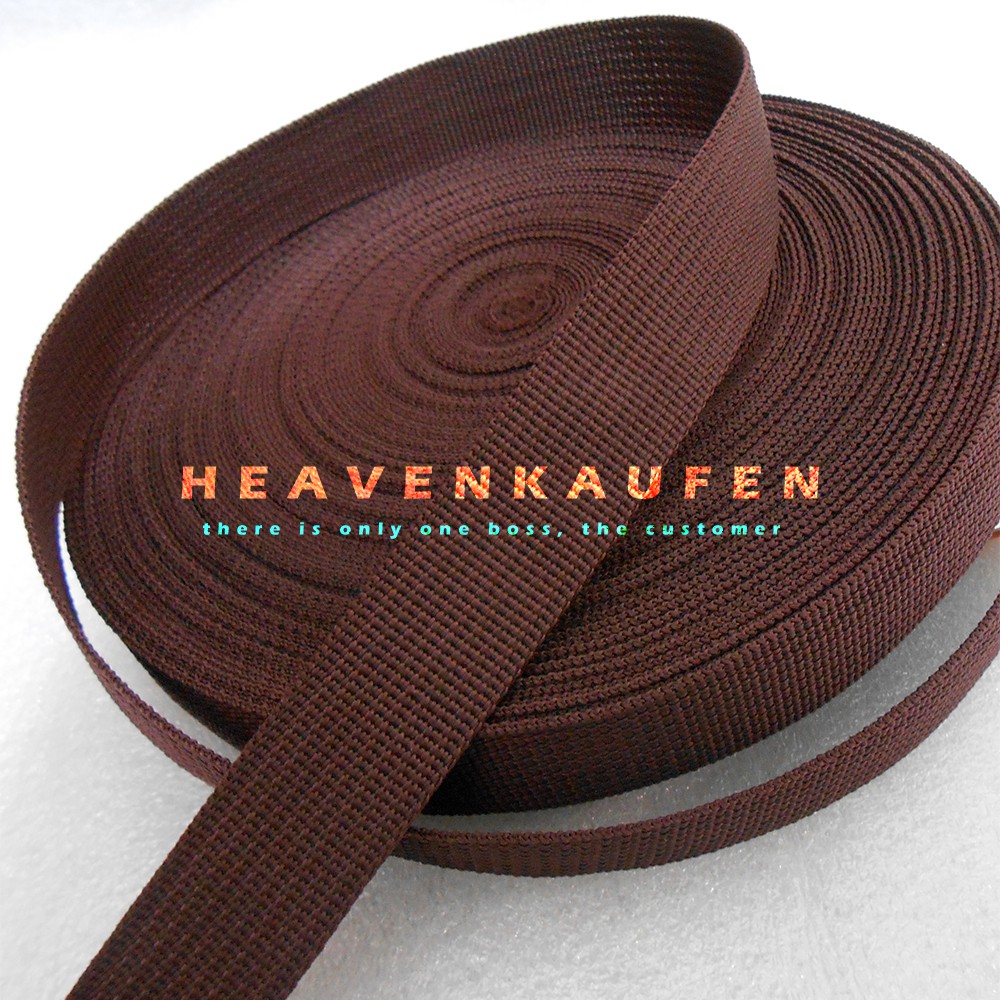 Tali Webbing Tas 2,5 cm Cokelat Meteran Murah