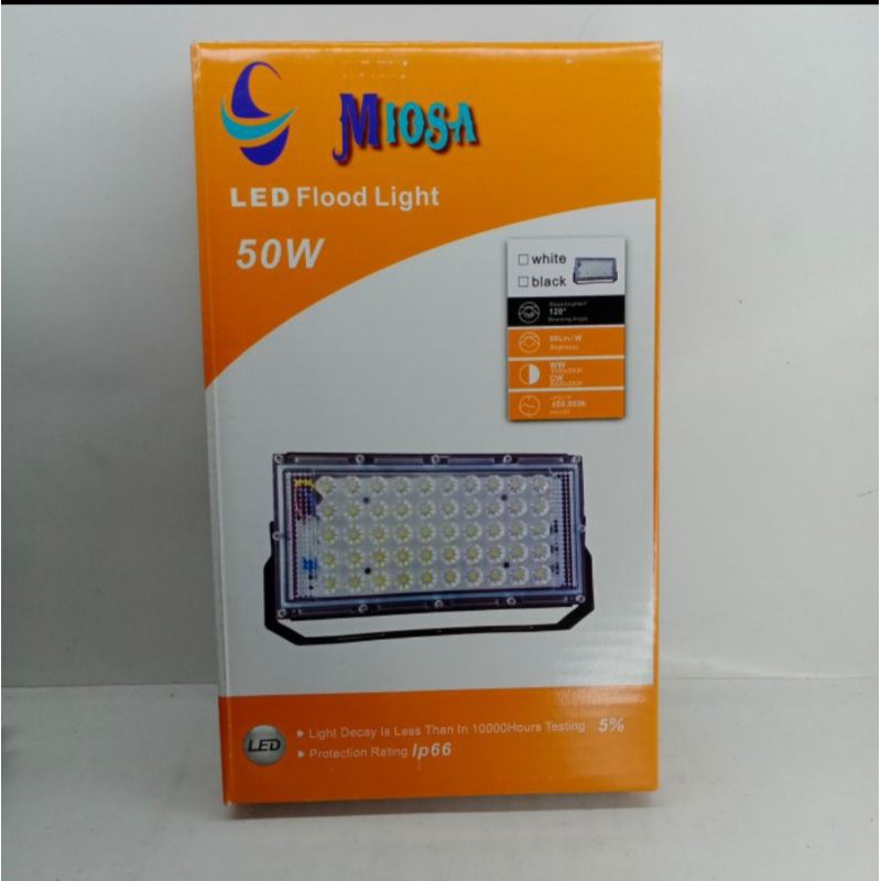 Kap lampu sorot LED 50watt dc 12volt 12v putih terang lampu aki accu