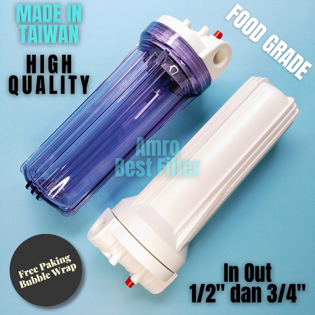 Jual Tabung Housing Filter Air Kualitas Terbaik Clear Atau Putih Panjang In Out Atau