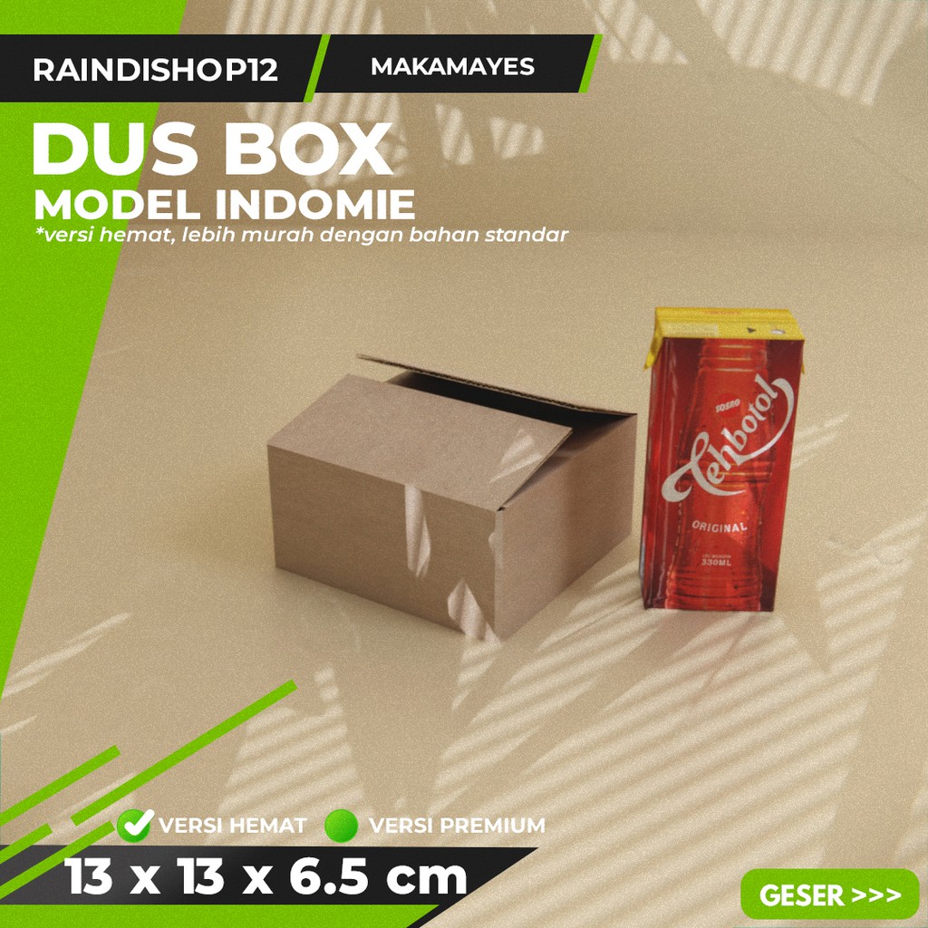 

BOX 13 X 13 X 6.5 CM KARDUS KOTAK KEMASAN PACKAGING KADO POLOS