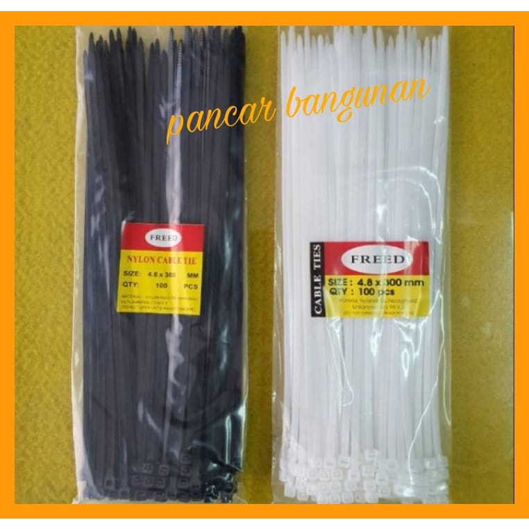 KABEL TIES FREED 4,8mmx300mm TEBAL - KABEL TIES FREED 300mm (30cm) TEBAL - KABEL TIES 30cm - KABEL T