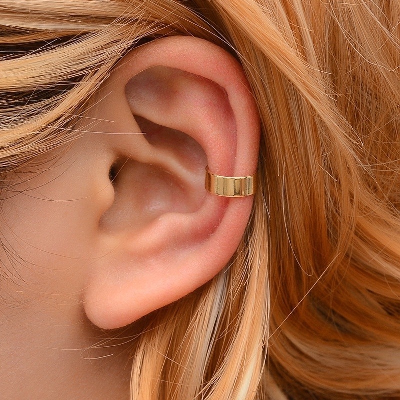 [Women Elegant Ear Clips] [Ladies Statement Earrings] [Korean INS Simple Style Wedding Party Ear Jewelry]