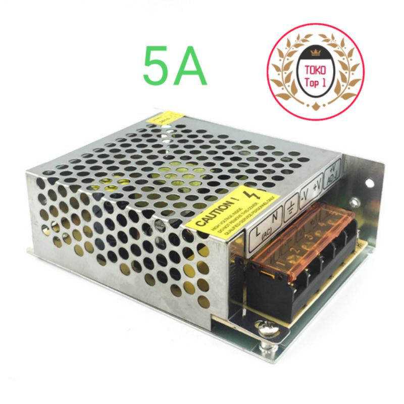 power supply 5a 12v /power suplai 5a 12v cctv lampu led/trafo led/cctv 12v 5a