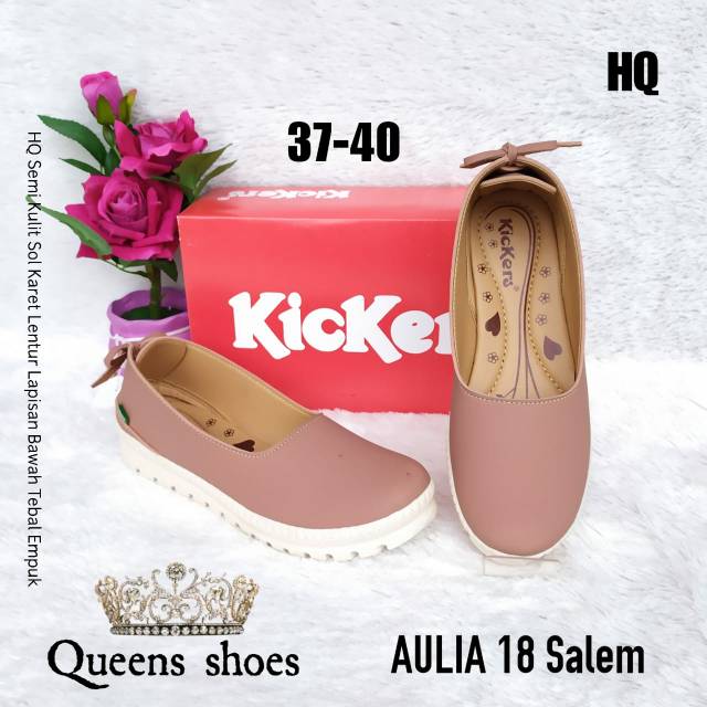 Sepatu flat wanita kickers AU18