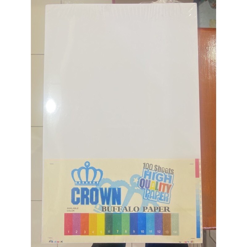 

Kertas Bufallo putih ukuran folio F4 isi 100 lembar Bufallo warna