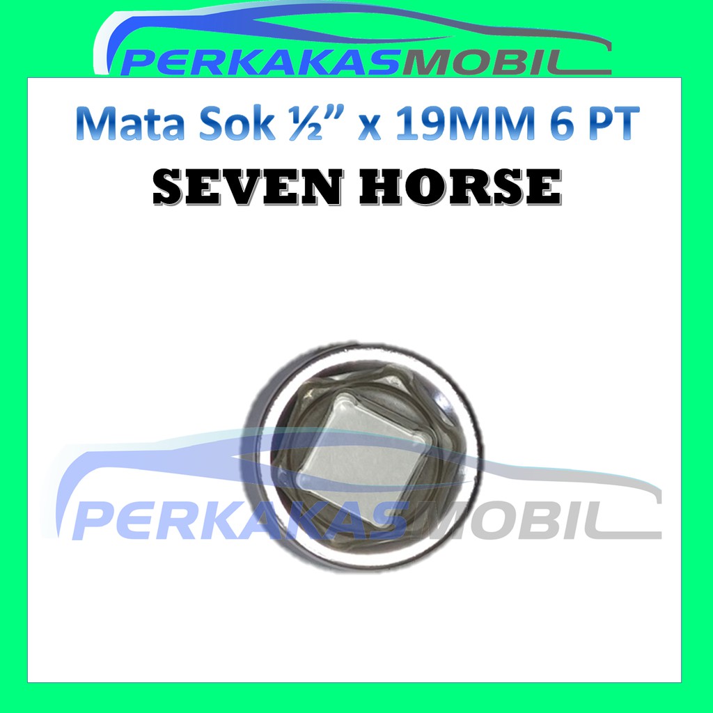 Grosir Anak Mata Kunci Sock Shock Shok Sok Socket Seven Horse 1/2" X 19mm 19 Mm Crv Pt Segi 6 Pt 6pt Pt6 L5kz9ps3nNJGR