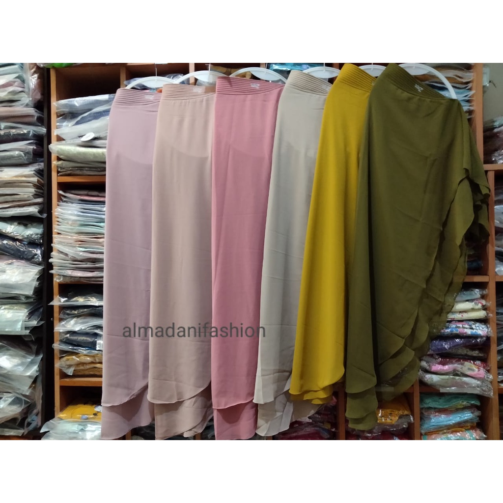 Khimar Zunaira Zabannia Khimar Ceruty 2 Layer