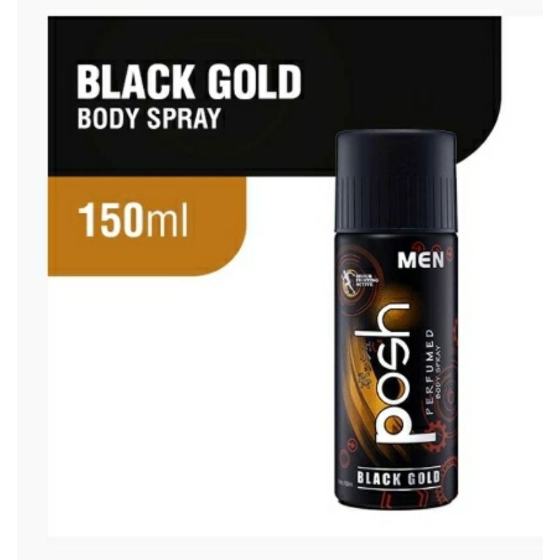 Jual Men Body Spray Black Gold 150ml Shopee Indonesia