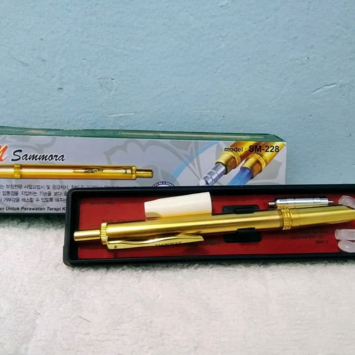 Pen Bekam - Lancing Samora Gold - Alat Bekam Sammora Gold