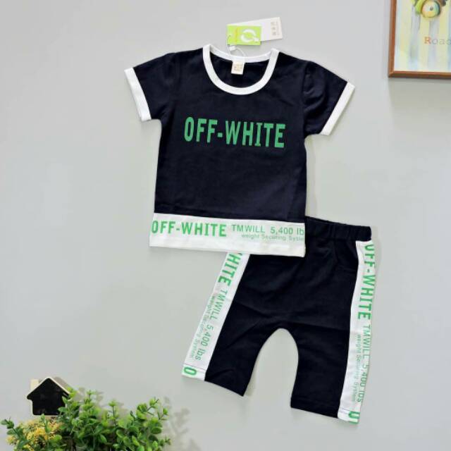 C27 - SETELAN ANAK IMPORT SET OFF WHITE (IMPORT)