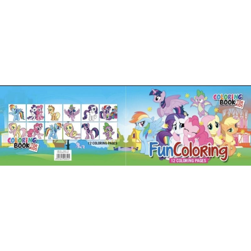 buku mewarnai anak/DRAWING BOOK-PONY KECIL