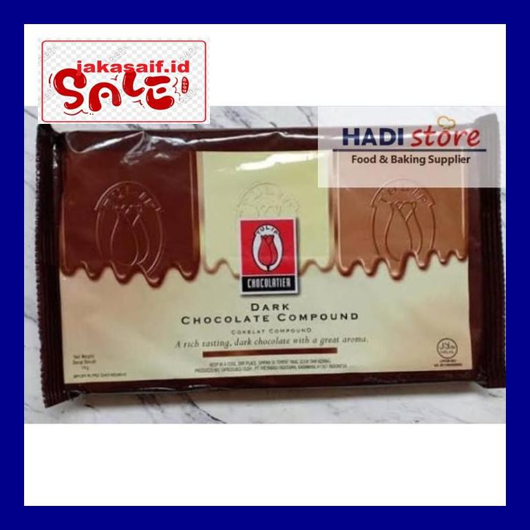 

Jak5D0Yh Tulip Dark Chocolate Compound (Dcc) 1 Kg/ Coklat Blok Batangan Premium D50Jaks