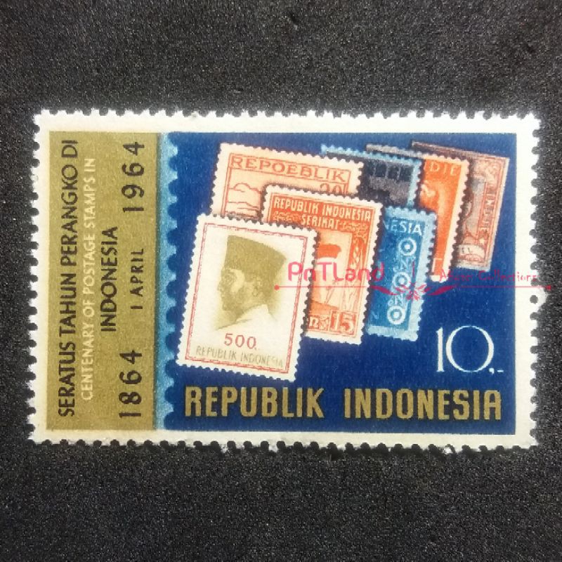 

Prangko Seri 100 Tahun Prangko Indonesia thn 1964 single set - I 78