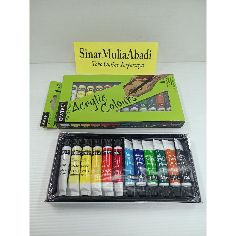 

Cat Akrilik ACRYLIC COLOUR 12 warna