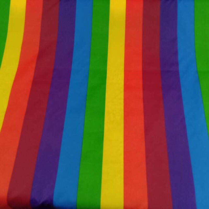 Harga Miring Kain Layangan Motif Pelangi Lebar 158 Cm