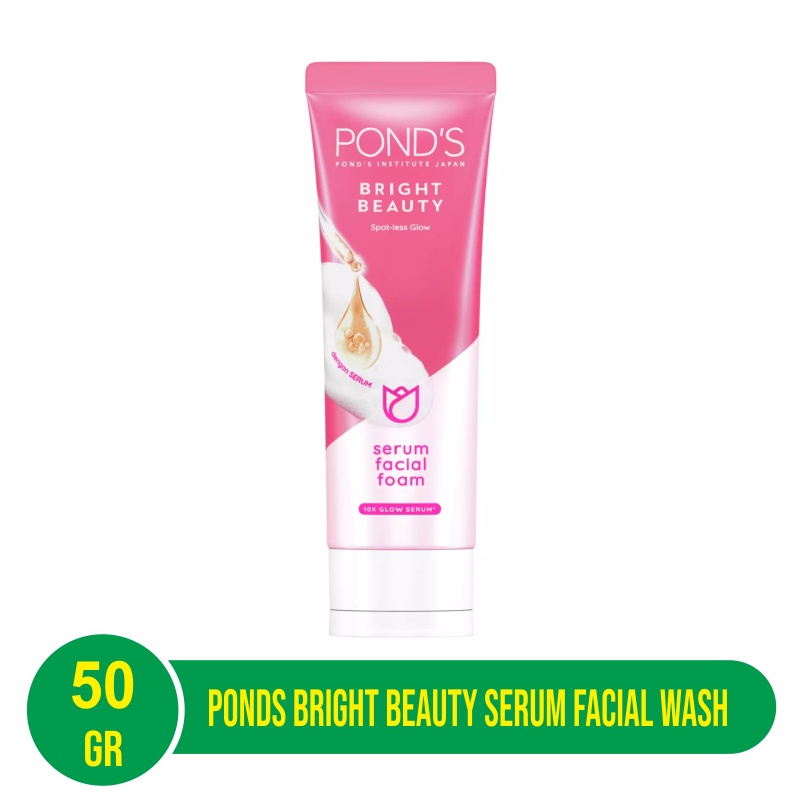 Ponds Bright Beauty Serum Facial Wash 50Gr - Sabun Muka, Facial Foam, Sabun Cuci Muka