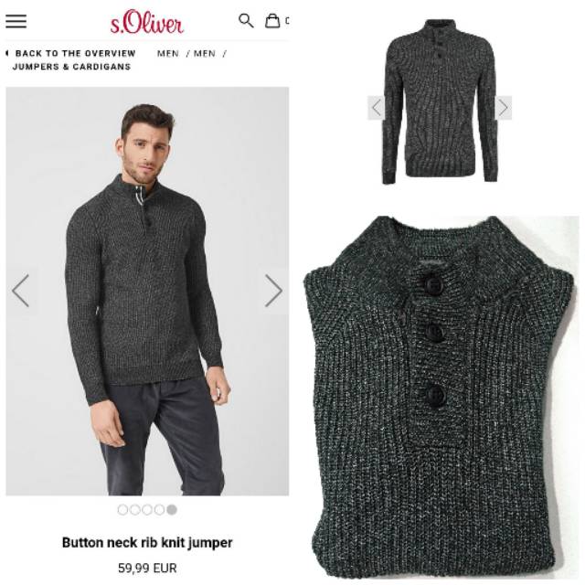 Sweater Rajut Pria (brand: s.Oliver)