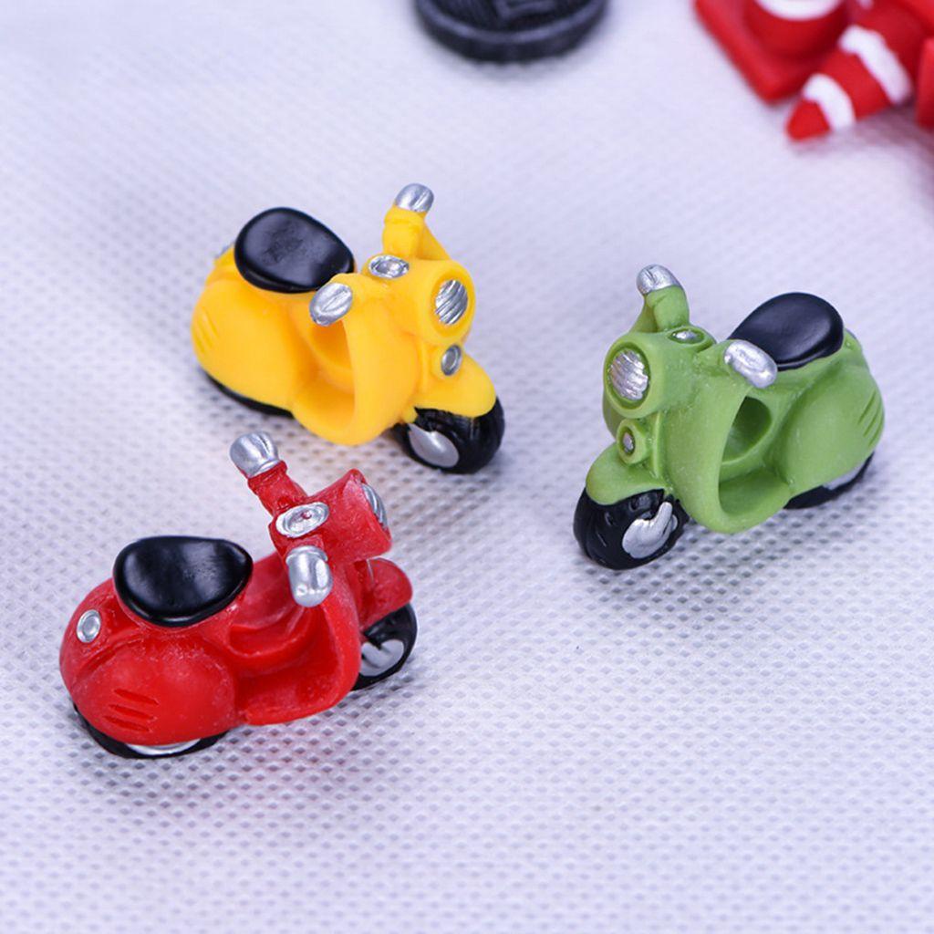 Agustinina Motor Model DIY Kartun Mini Resin Peri Taman Aksesoris Hadiah Anak Lanskap Mikro