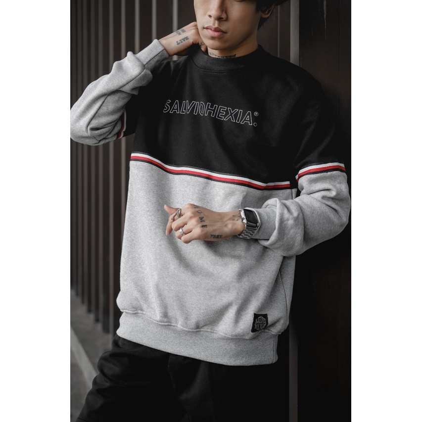 Crewneck Salviohexia Crewneck Kombinasi Crewneck Salvio Hexia Crewneck Unisex Crewneck Pria