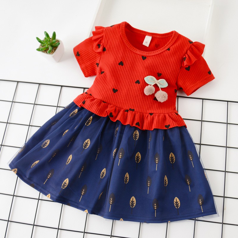 Cocobaby id Floral Dress Pakaian Anak  Gaun Casual  Lengan 