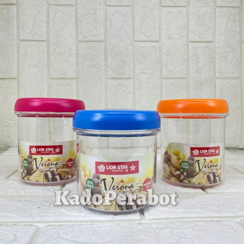 Toples putar kedap udara - Toples Tebal Lionstar - Toples kue PT 66 LS