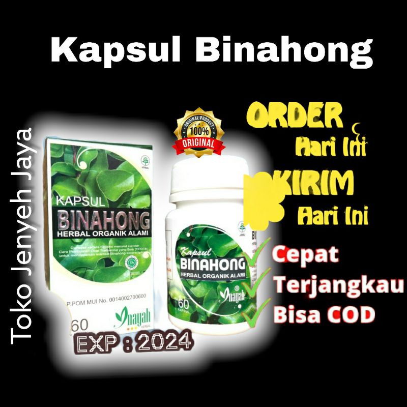 Kapsul Binahong Inayah Herbal Organik Alami