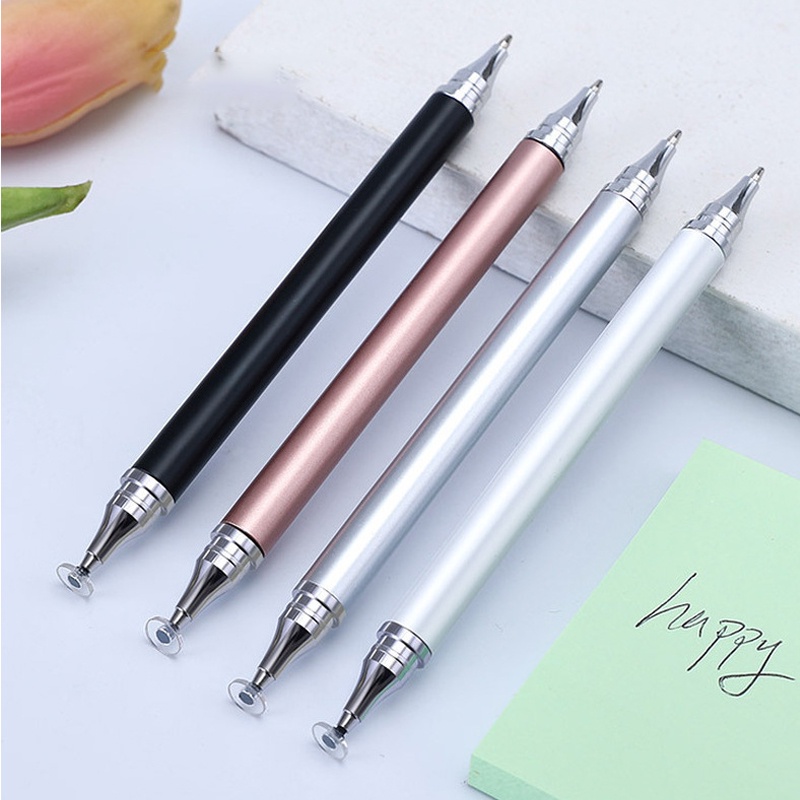 Stylus Pen 2in1 Universal Microfiber Head Touch Drawing Pen