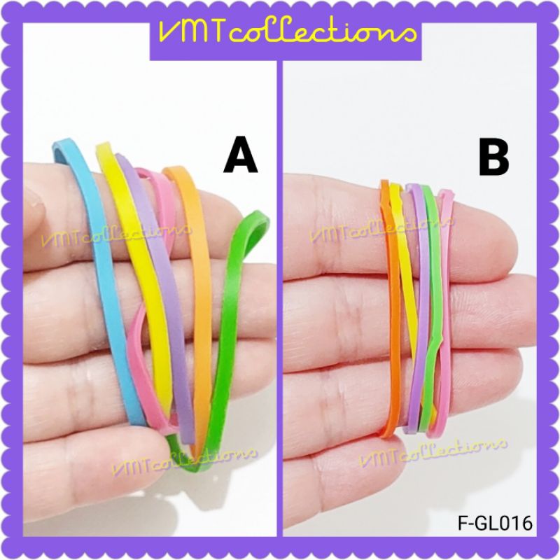 

VMT - 10pcs KARET GELANG WARNA WARNI / KARET GELANG ELASTIS / KARET SERBAGUNA