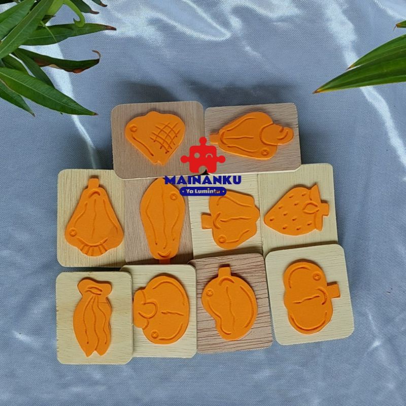 

Mainan Edukasi Anak Stempel Buah
