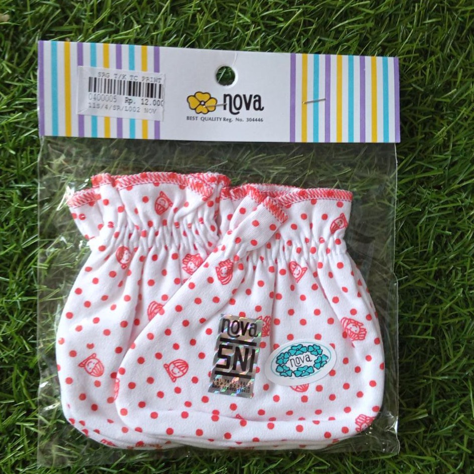 Nova Sarung Tangan Kaki / Sarung Tangan Kaki Bayi Newborn 0-3 Bulan