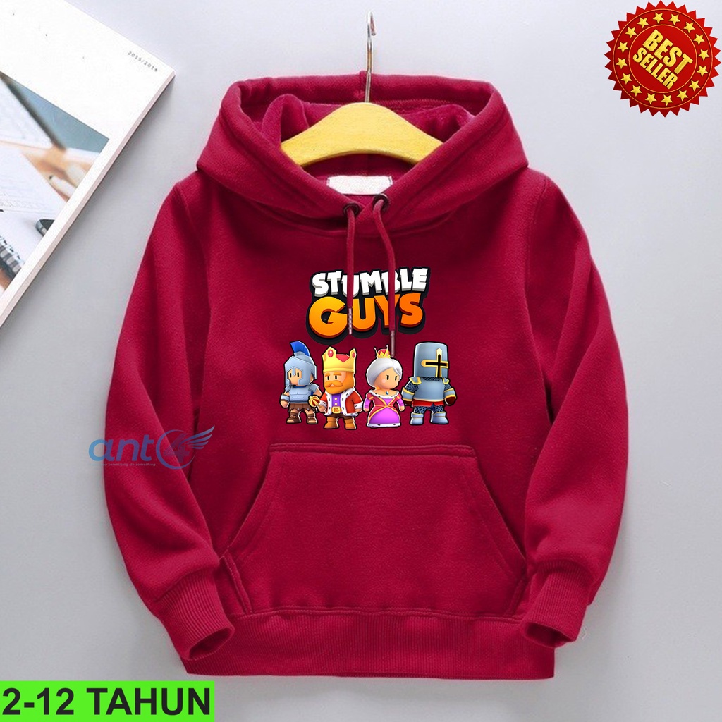 Hoodie Stumble guys Perempuan / Hodie Anak Game Stumble Guys Anak Usia 2 3 4 5 6 7 8 9 10 11 12 Tahun Switer Cewek Cowok Distro Bisa Cod