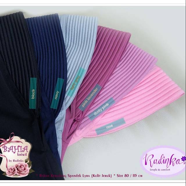 Khimar Instan / Bergo / Jilbab / Kerudung / Tudung Bahia Kriwil dari Radinka
