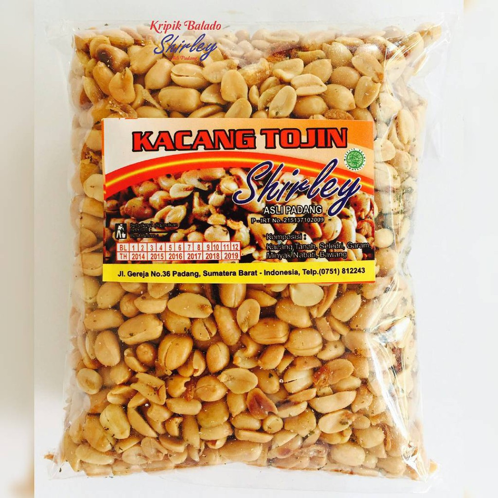 

Kacang Tojin Shirley Khas Padang Kemasan 250 gram