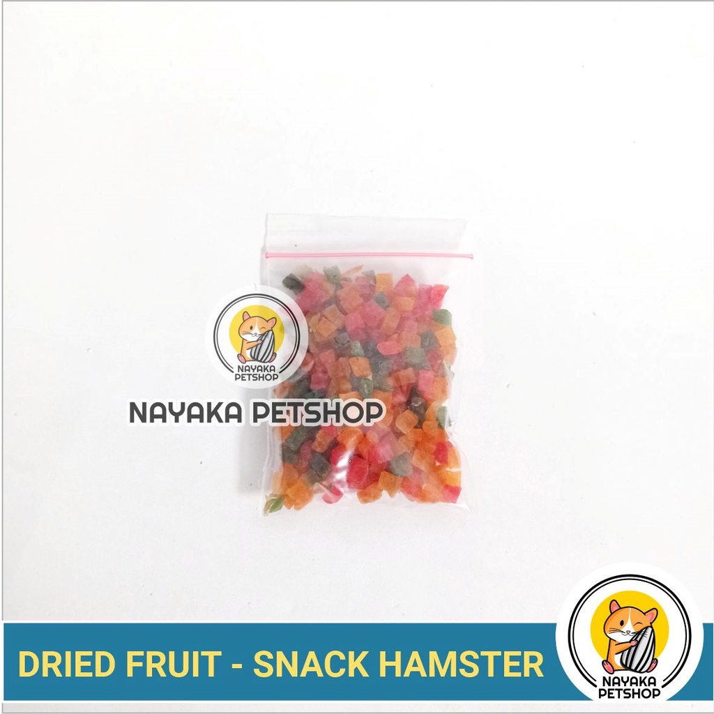 Buah Kering Snack Hamster Dried Fruit Cemilan Makanan Extra Food Pakan