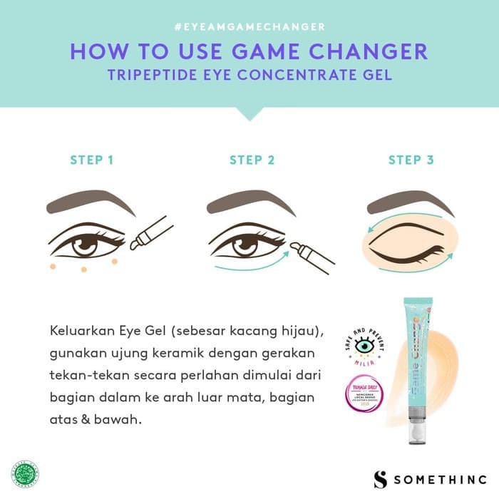 Somethinc Game Changer Tripeptide Eye Concentrate Gel 20ml BPOM