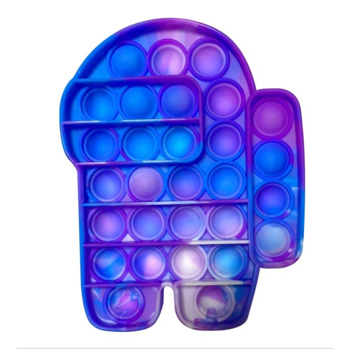 【Ready Stock】Color Push Bubble Gadgets Sensory Toys New Rainbow Titok popit mainan AMONG US Pop It Especially To Relieve Pressure Silicone Pressure Relief Toys Squeezes Feeling-3