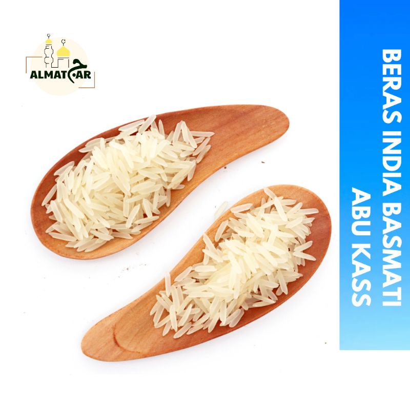 

Beras Basmati 1kg dan 500gr premium untuk nasi arab dan nasi biryani