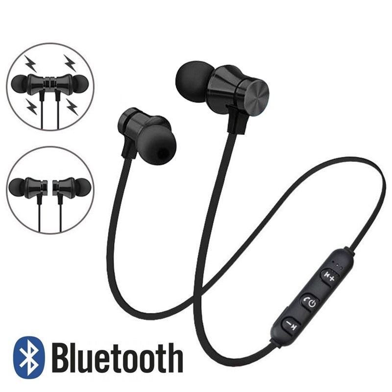 HEADSET BLUETOOTH SPORT MAGNETIC WIRELESS MEGABASS SUPPORT ALL ANDROID &amp; IOS IPHONE