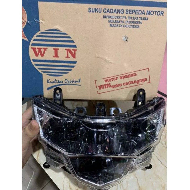 reflektor lampu depan soul gt 125 blue core headlamp soul gt 125 blue core