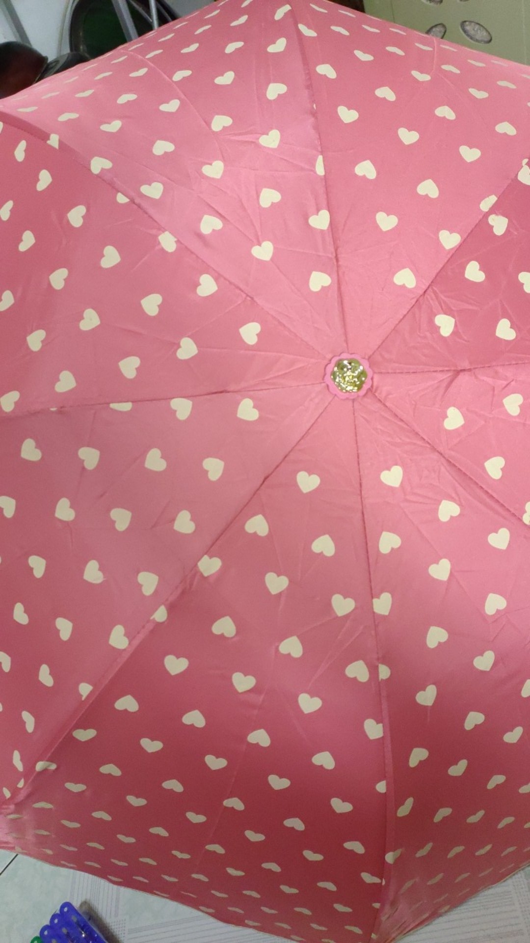 Payung Lipat Sarung Motif Hati Heart