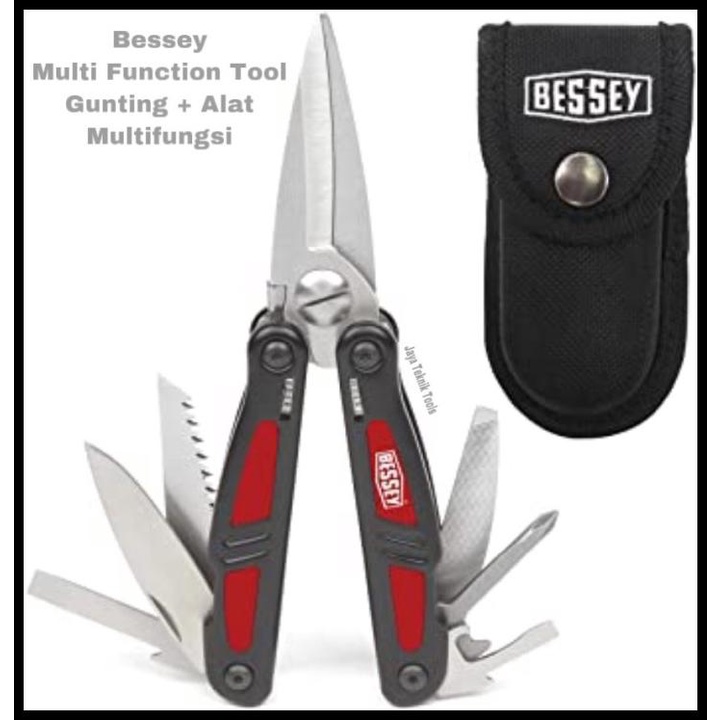 

Coarcella - Gunting Multifungsi Bessey Pisau Lipat Kikir Obeng Gergaji