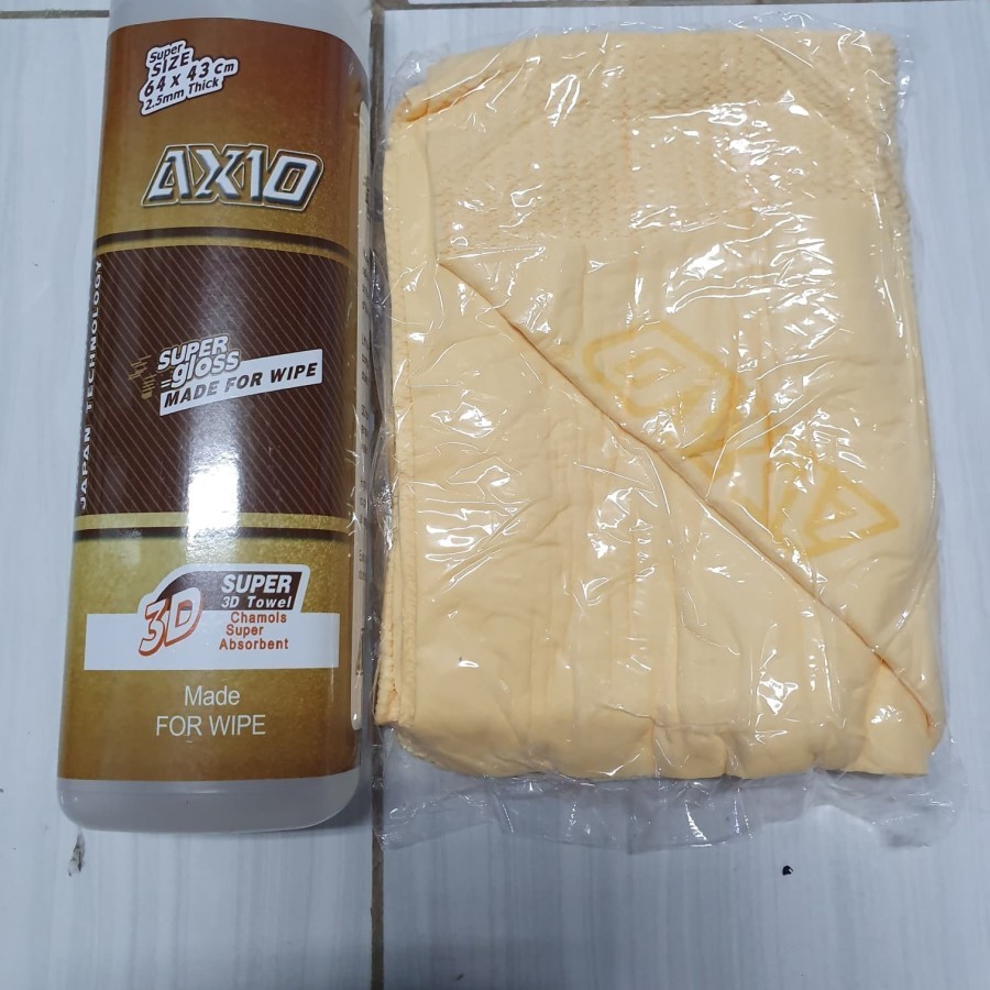 Kanebo Axio JUMBO Ukuran 64cmX43cm Lap Chamois Tebal Premium Serbaguna