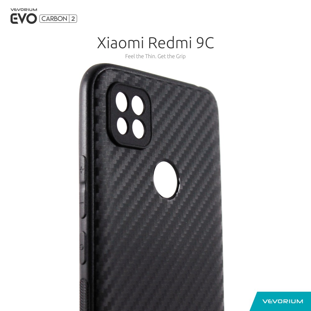 VEVORIUM EVO CARBON Xiaomi Redmi 9C Soft Case Softcase Premium Tekstur